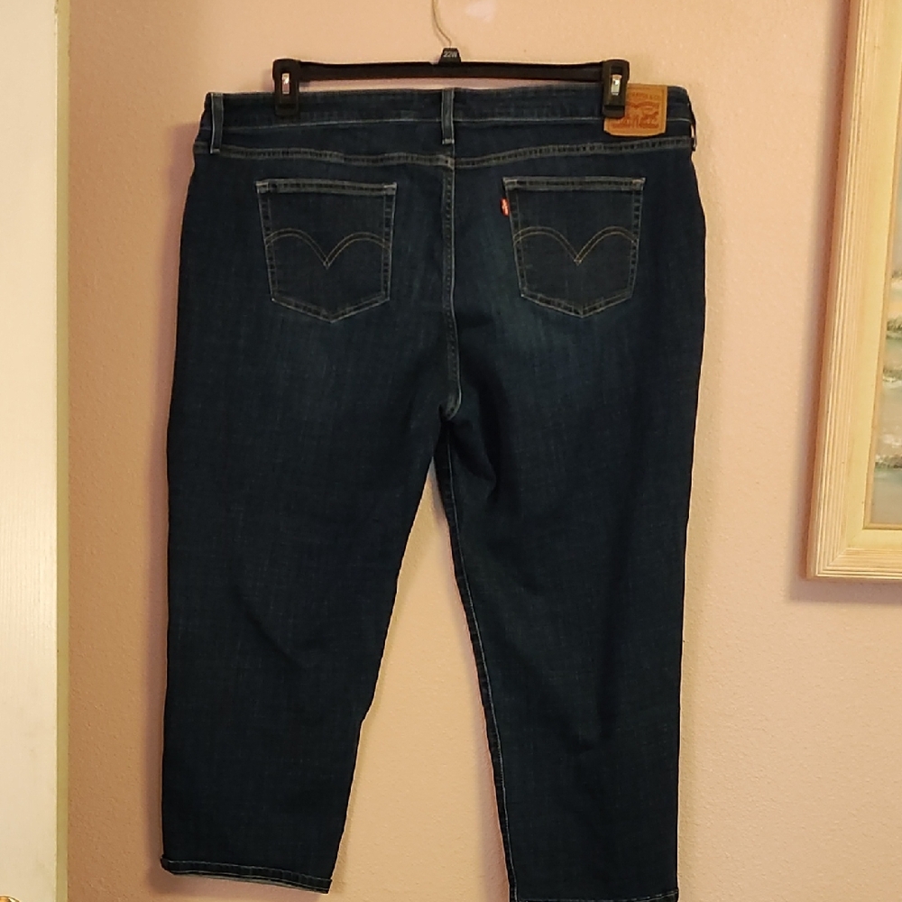 Levi's Blue Ankle Cropped Jeans